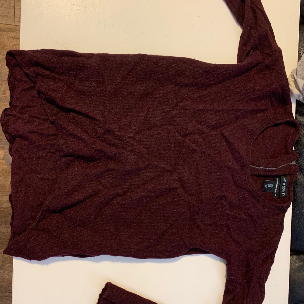 Maroon wool sweater